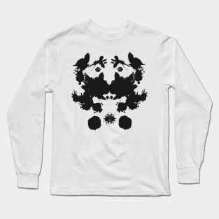 Rorschach Test Mustache Man Long Sleeve T-Shirt